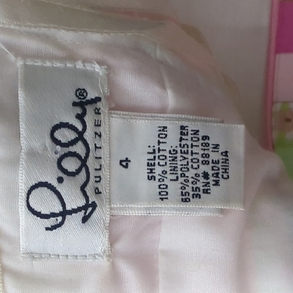 Lilly Pulitzer white label embroidered strapless ribbon dress - Picture 7 of 7